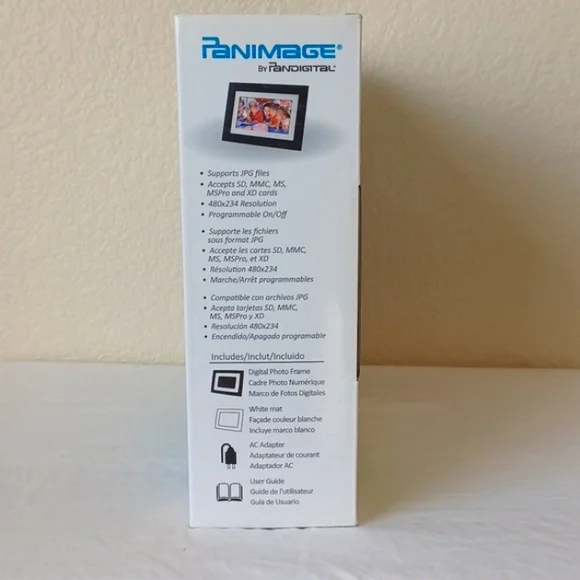 New Panimage by Pandigital 7" Digital Photo Frame DPF72 LED-Backlit LCD Screen - Picture 4 of 9
